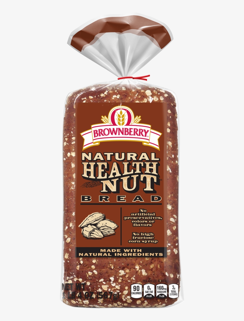 Brownberry Naturals Health Nut Bread Package Image - Brownberry Health Nut Bread, transparent png #8639184