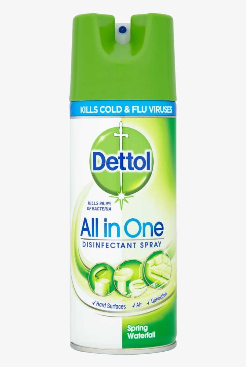 Dettol All In One Disinfectant Spray - Dettol All In One, transparent png #8639223