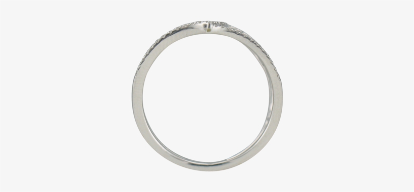 14k White Gold Interlocking Diamond Circles Ring, transparent png #8639581