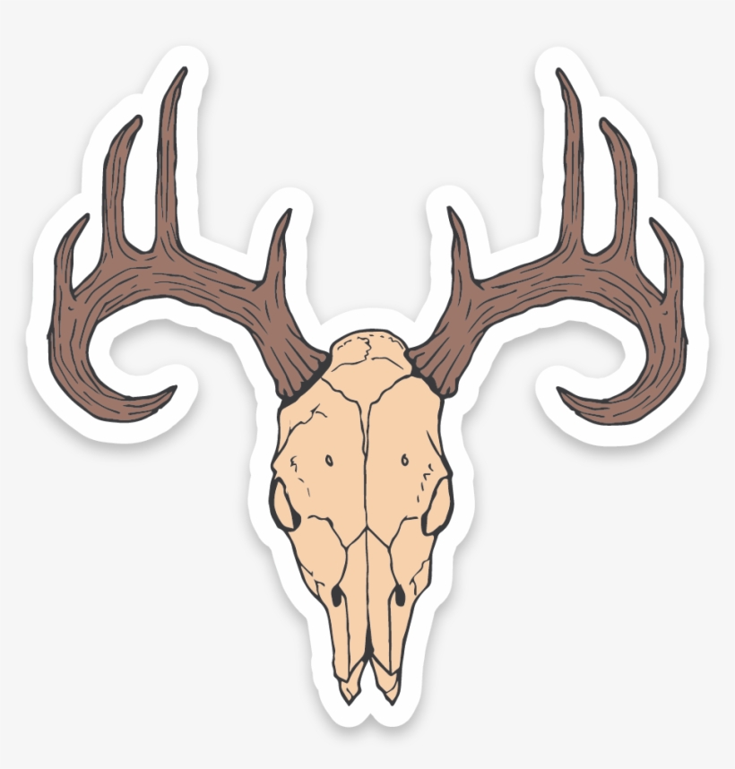 Deer Skull Sticker, transparent png #8639971