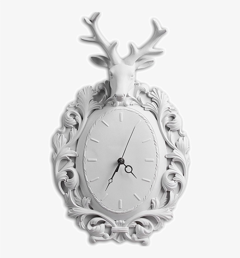 Resin Wall Mounted 3d Artificial Animal Deer Head With - Living Room, transparent png #8640280