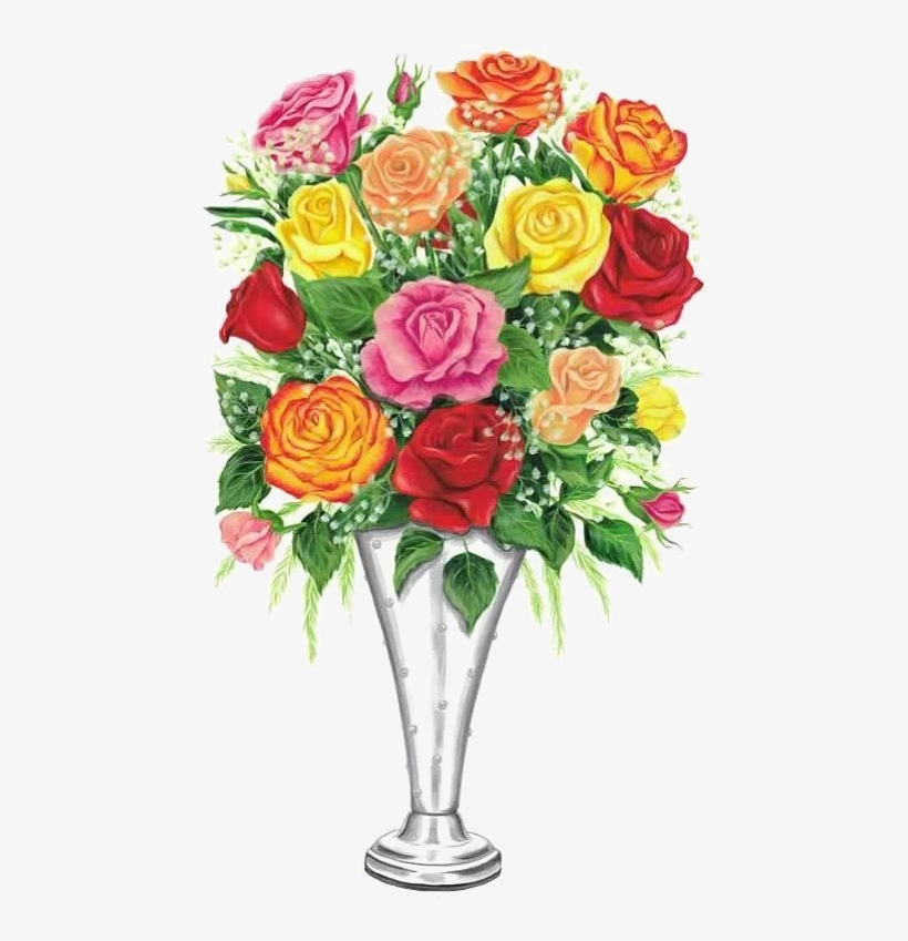 Roses,pink,roze,rosa, Flower Vase Design, Flower Crafts, - Garden Roses, transparent png #8640574