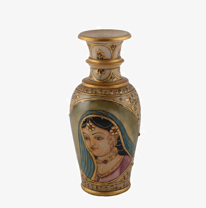 Designer Marble Flower Vase - Vase, transparent png #8640632