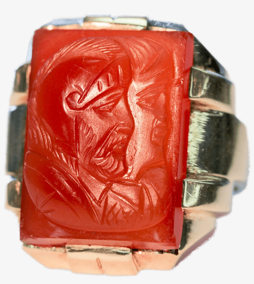 Gentleman's Large Double Intaglio Roman Soldiers Carnelian - Watch, transparent png #8640634