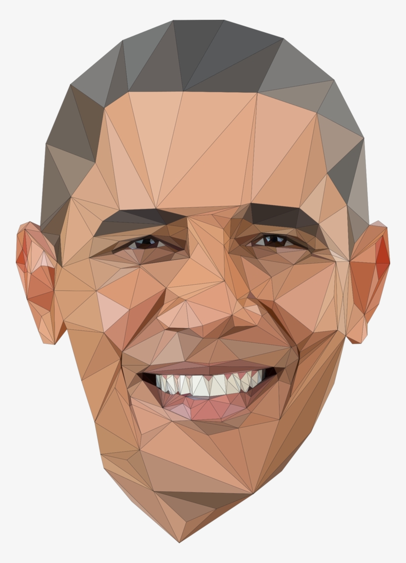 Portrait Clipart Obama - Illustration, transparent png #8640802