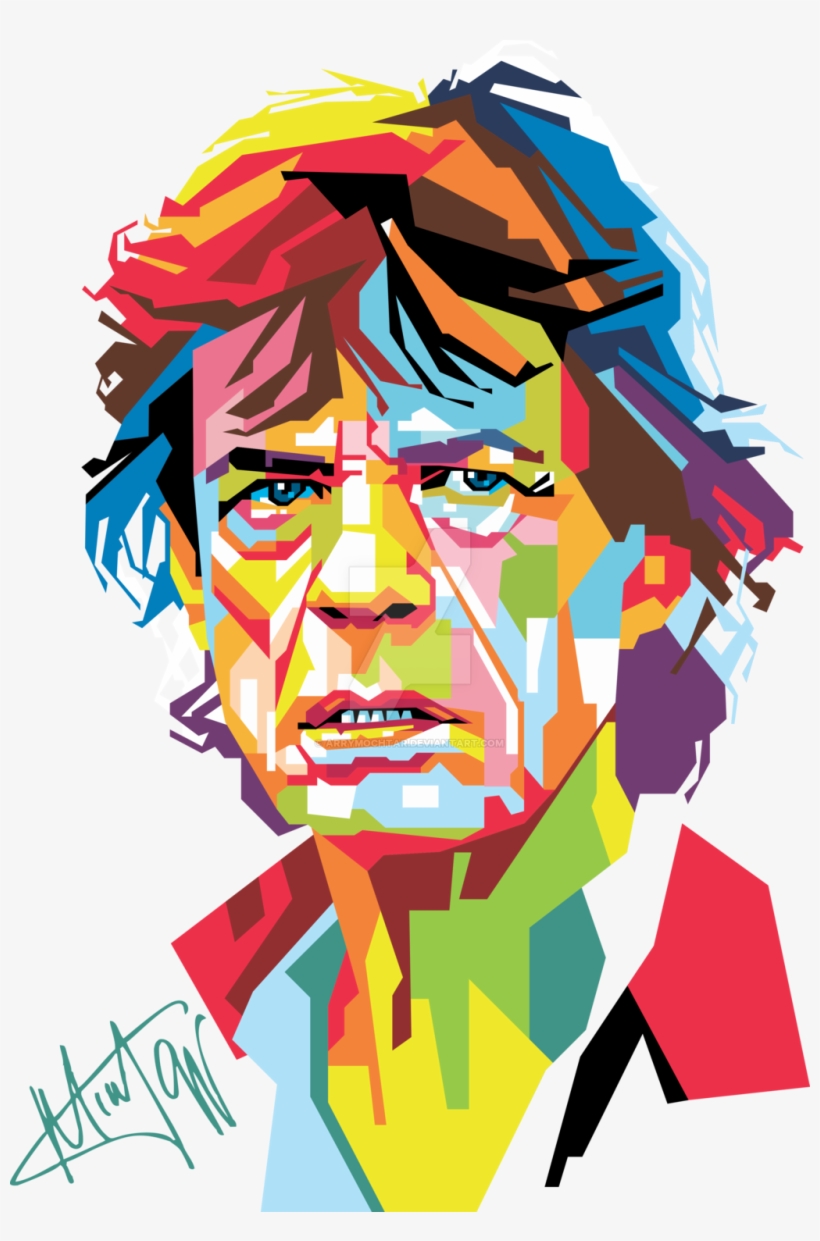 Arrymochtar 6 0 Mick Jagger In Popart Portrait Wpap - Mick Jagger Pop Art, transparent png #8641012