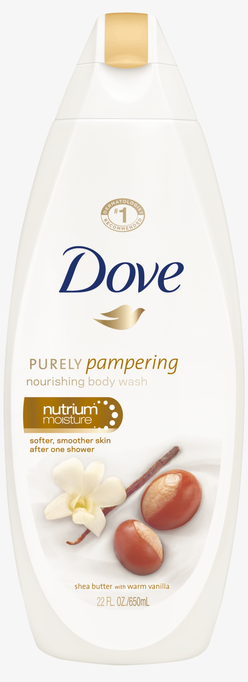 Dove Purely Pampering Shea Butter With Warm Vanilla - Dove Body Wash Shea Butter, transparent png #8641138