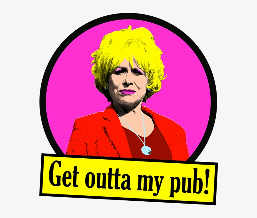 Peggy Mitchell Pop Art - Peggy Mitchell Get Outta My Pub, transparent png #8641303
