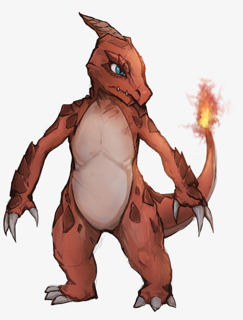 Charmeleon - Illustration, transparent png #8641509
