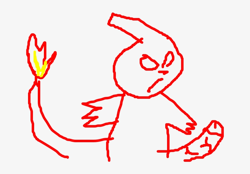 Charmeleon - Line Art, transparent png #8641551