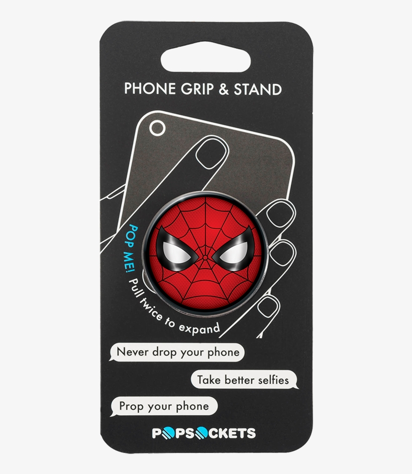 Popsocket Spiderman Mask Avengers Marvel Phone Grip - Ocean From The Air Popsocket, transparent png #8641698