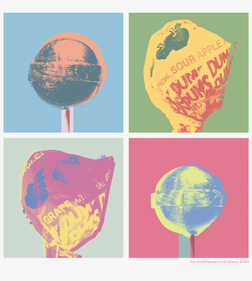 Dum Dums Pop Art Men's Regular Fit T-shirt - Illustration, transparent png #8641844