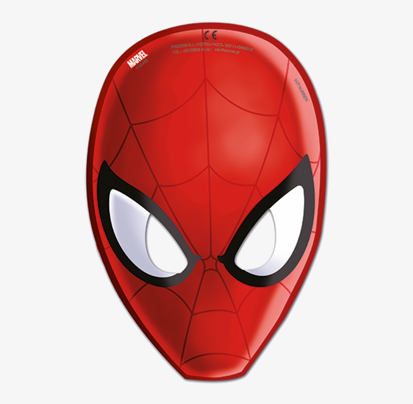 Spider-man 6 Party Masks - Ultimate Spiderman Mask, transparent png #8641954