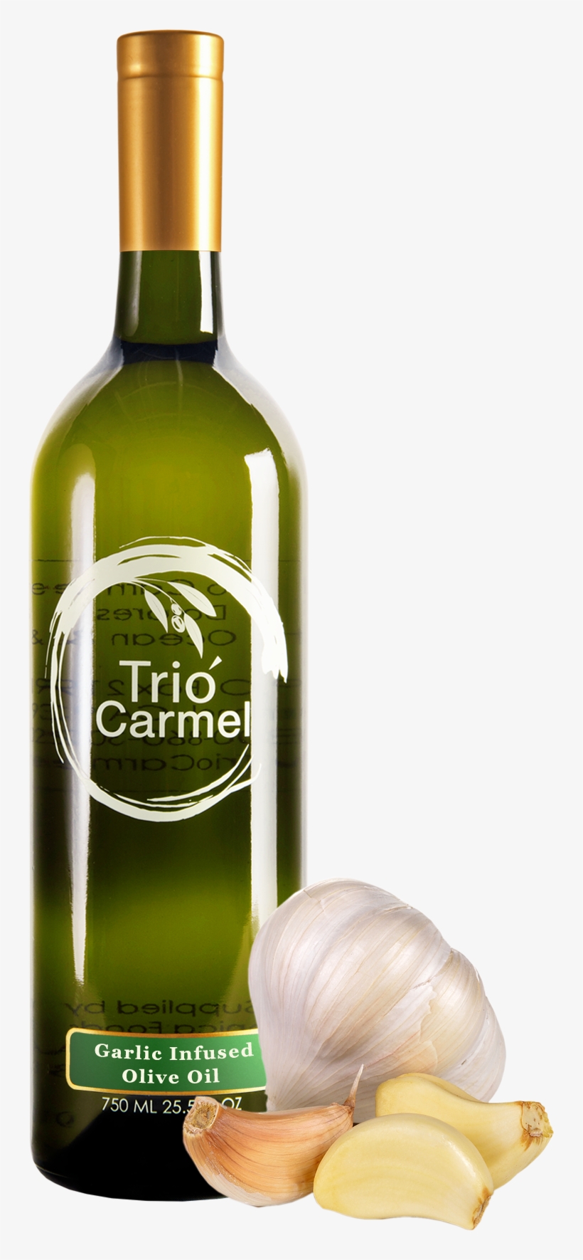 Garlic Olive Oil - Wine Bottle, transparent png #8642253