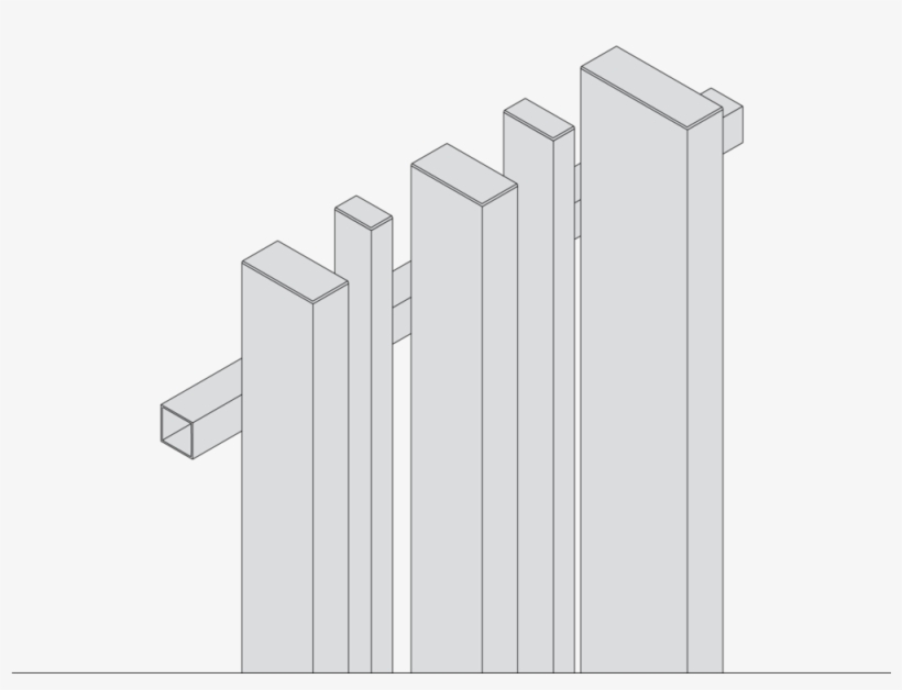 Varied-sizes - Picket Fence, transparent png #8642376