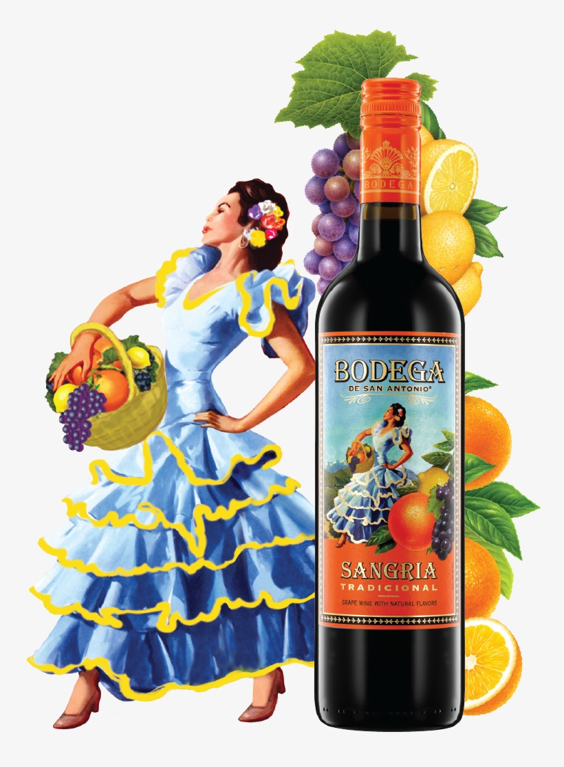 For A Fun Time, Sip On Fresh And Fruity Bodega Sangria - Wine, transparent png #8642924