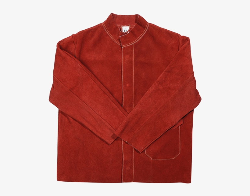 Red Leather Jacket - Suede, transparent png #8644328