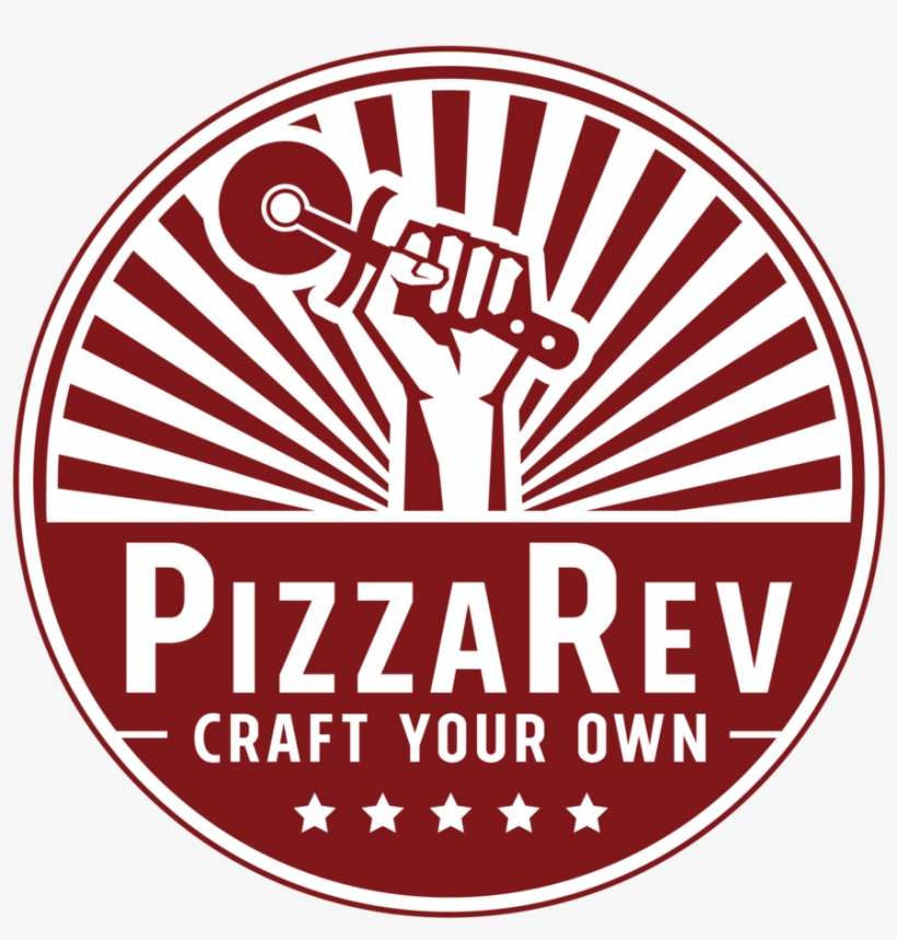 Secondary Logo Pizzarev Badge Fullcolor 2016 - Pizza Rev Logo, transparent png #8644332