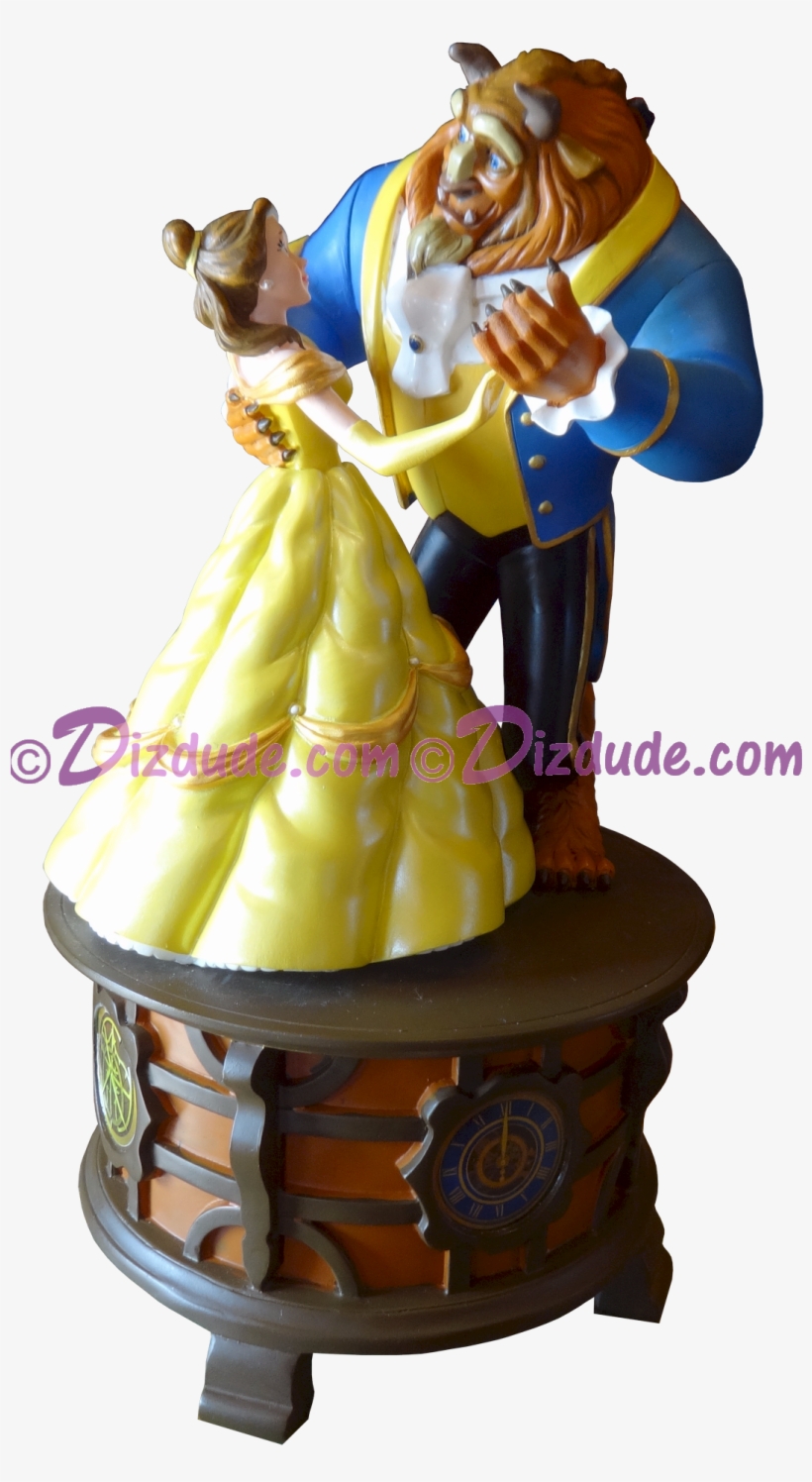 Beauty And The Beast Music Box ~ Disney Fantasyland - Figurine, transparent png #8645784