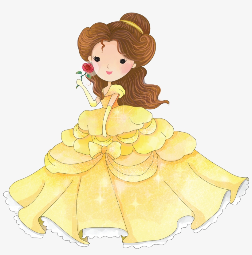 Beauty And The Beast Magnetic Bookmarks - Belle Invitations, transparent png #8646064