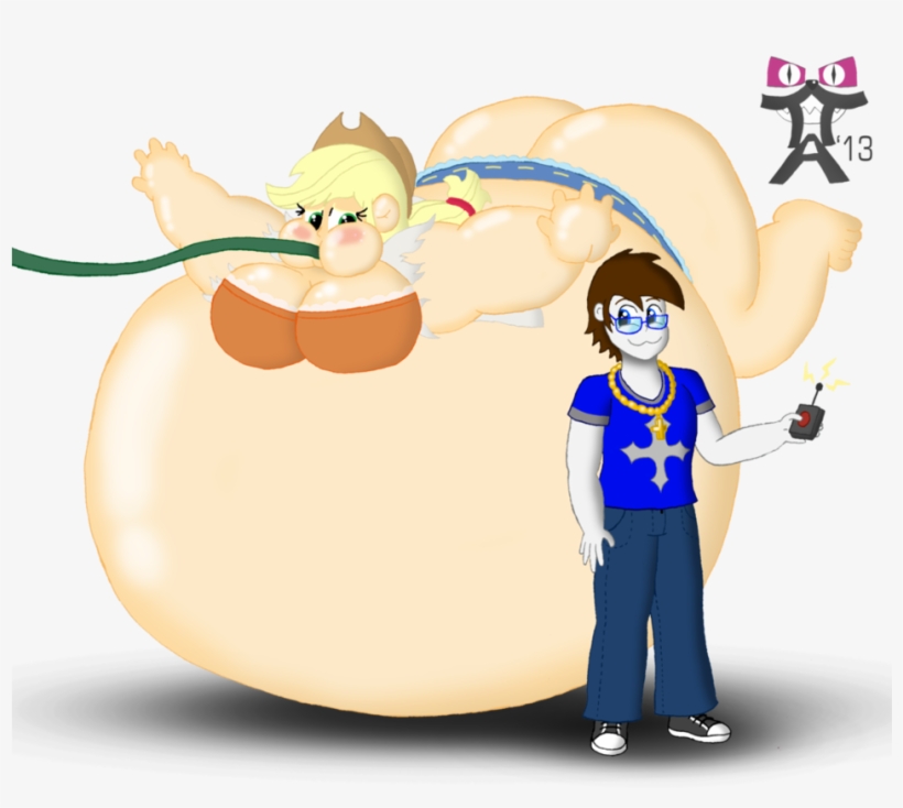 Pony Drew Eg Style With Inflated Applejack - Mlp Eg Base Applejack, transparent png #8646302