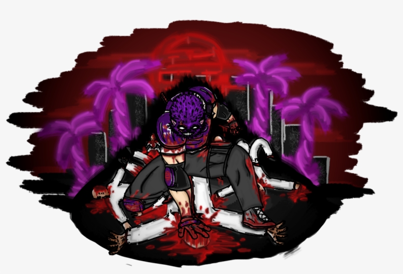 Рж F Ш »,hotline Miami,игры,нарисовал Сам,свой - Illustration, transparent png #8646482