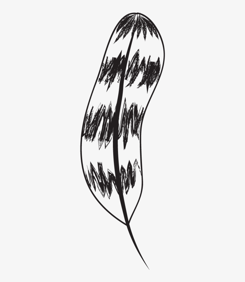 Tribal Leaf - Sketch, transparent png #8646795