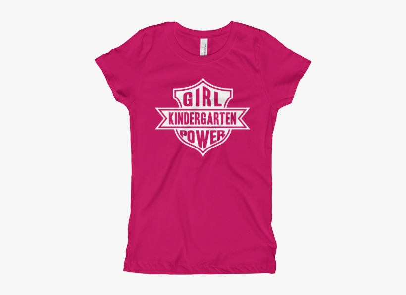 Kindergarten Girl Power Girl's Tee Shirt - Snaccident Shirt, transparent png #8647121