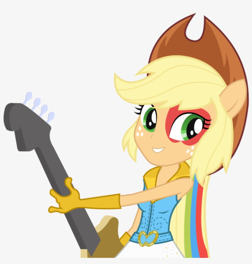 Cutiepie19 Images Applejack Equestria Girl 2 Rainbow - Mlp Eg Rainbow Rocks Applejack, transparent png #8647270