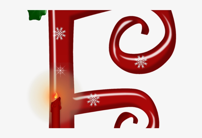 Letter Clipart Candy Cane - Christmas Clipart Letter F, transparent png #8647314