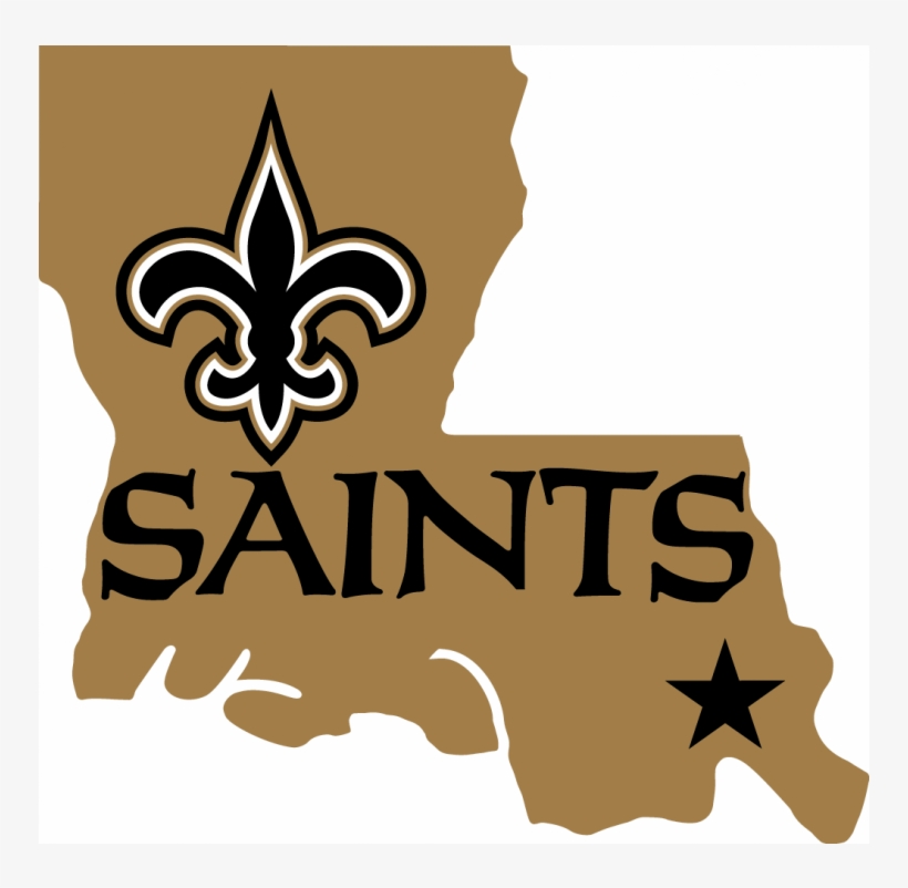 New Orleans Saints Iron On Stickers And Peel-off Decals - New Orleans Saints At Carolina Panthers, transparent png #8647537