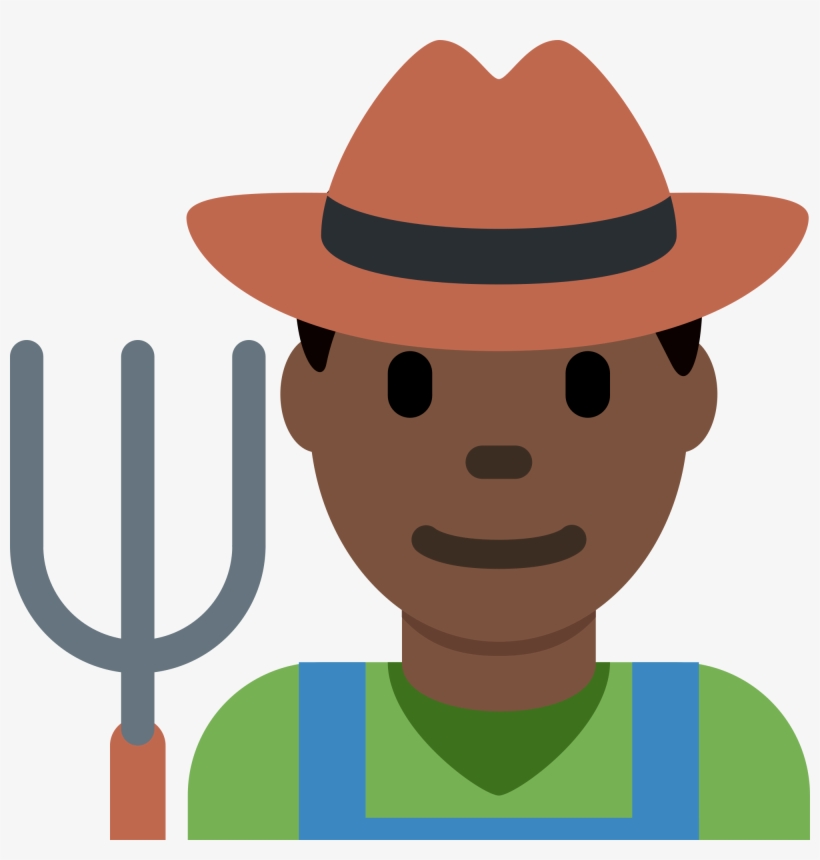 Open - Emoji Of Farmer, transparent png #8647900