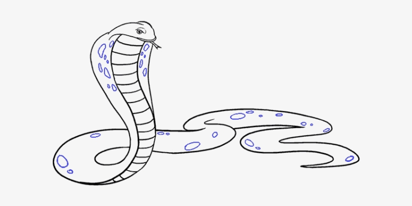 King Cobra Clipart Simple - Draw A Cobra, transparent png #8648536
