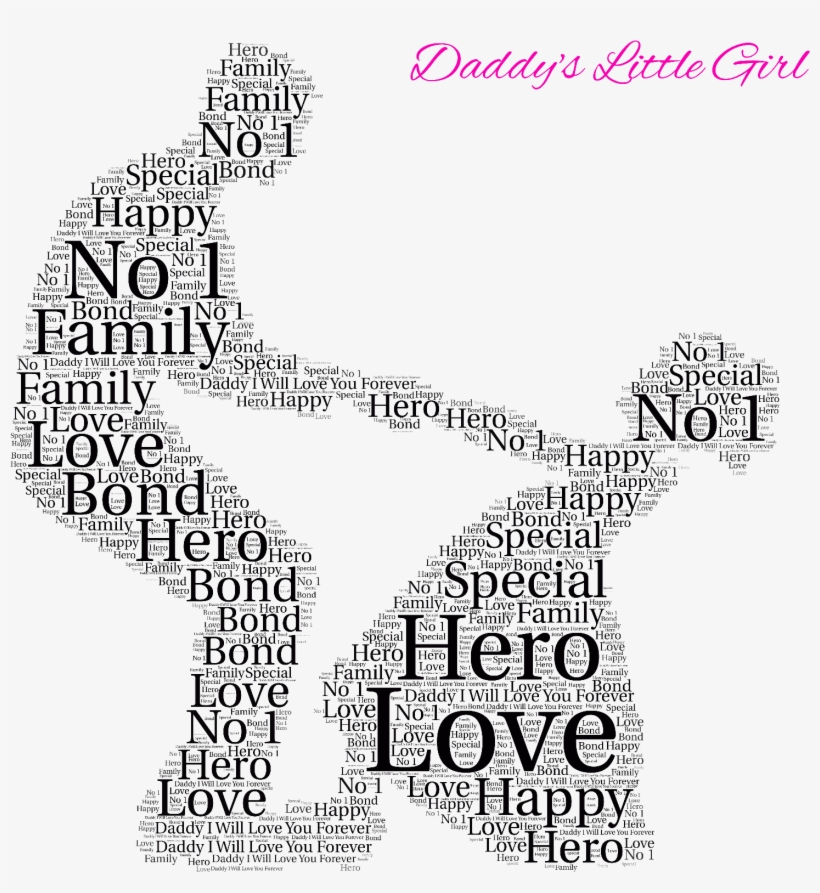 Personalised Fathers Day Word Art Print Gift Daddy - Poster, transparent png #8648784