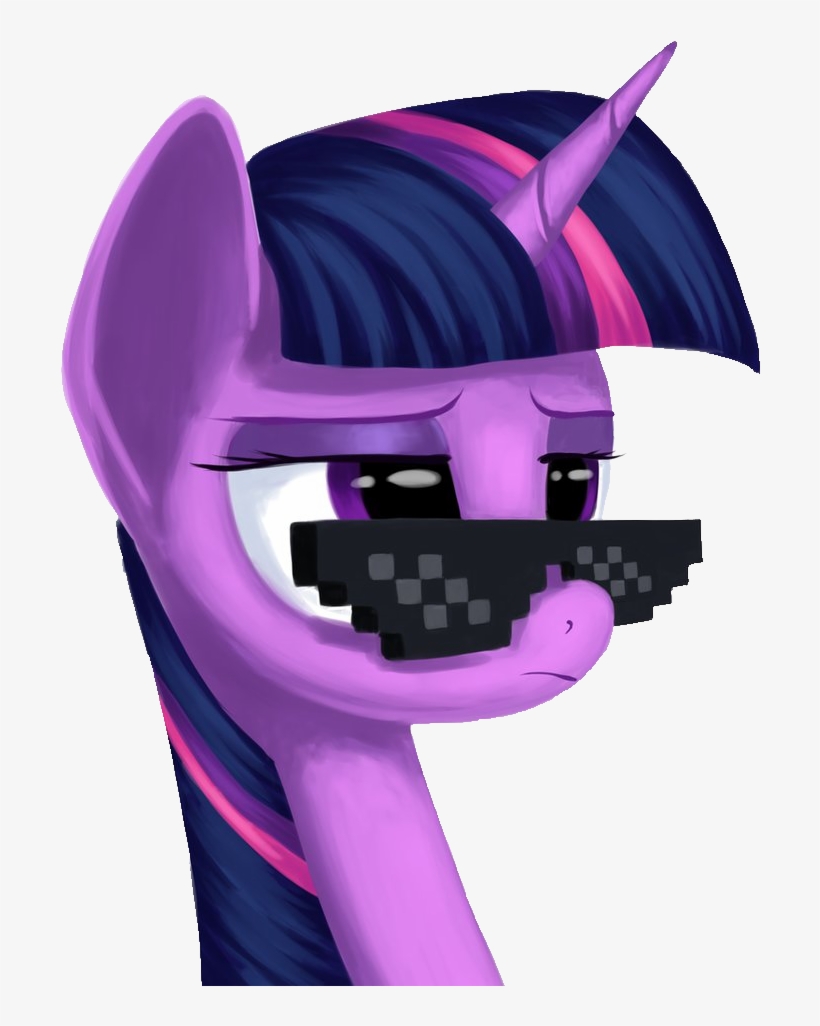 Deal With It - Twilight Sparkle Thug Life, transparent png #8649597