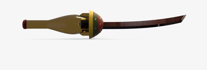 Nuka Cola Sword - Wine Bottle, transparent png #8649848