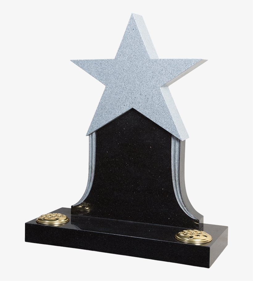 Star Headstone - Headstone, transparent png #8650153
