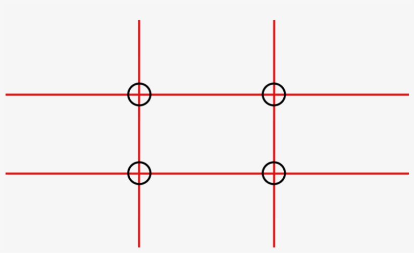 Utilizing These Four Corners, You Now Have The Four - Rule Of Thirds Outline, transparent png #8650156