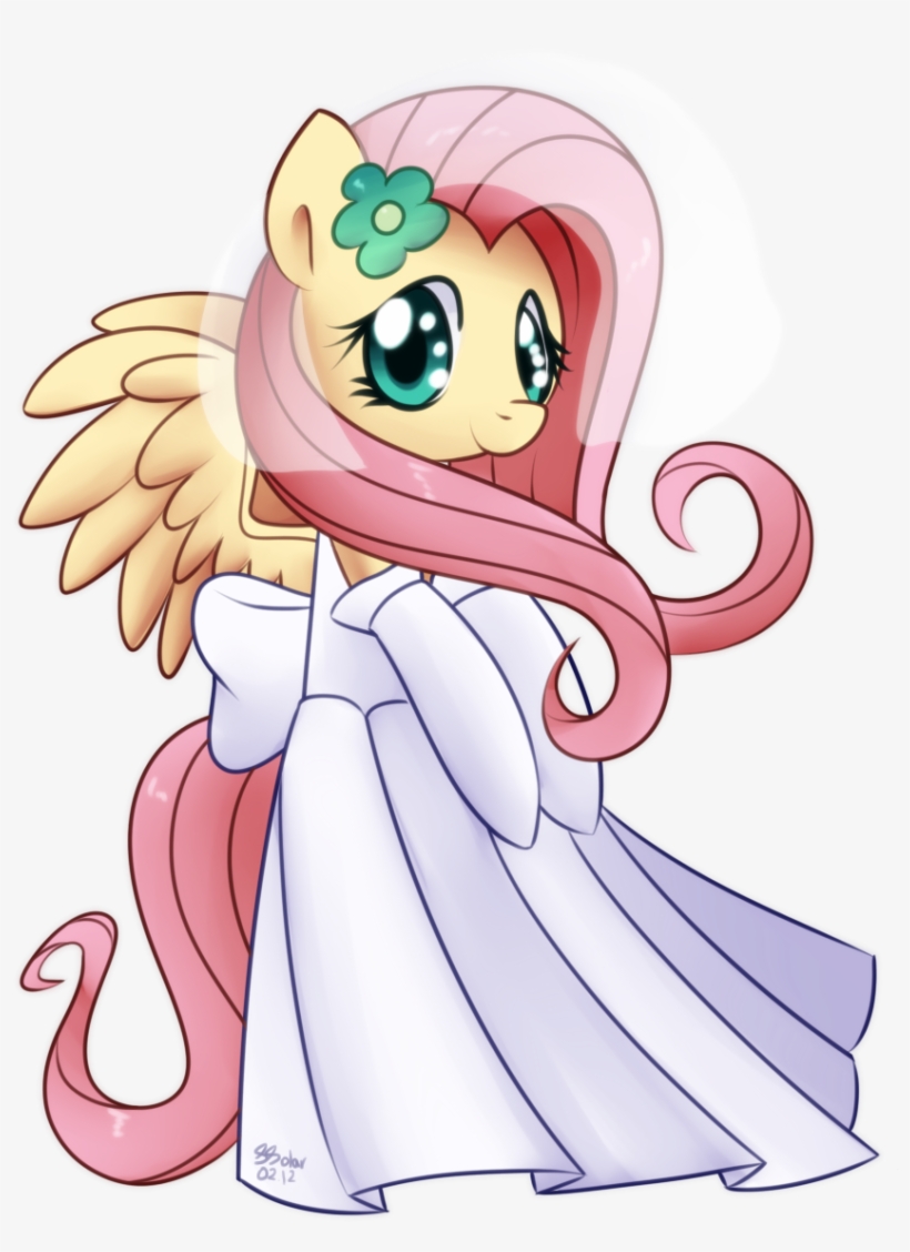 Fluttershy - Wedding Dress - My Little Pony Fluttershy, transparent png #8650379