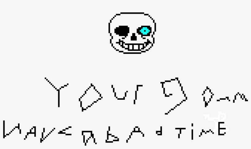 Sans Head Play Around - Line Art, transparent png #8650420