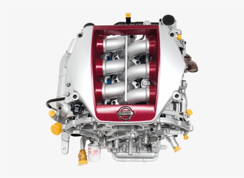The Gt-r Uses Metal Timing Chains, Which Are Hard Wearing - Gtr Engine Png, transparent png #8651542