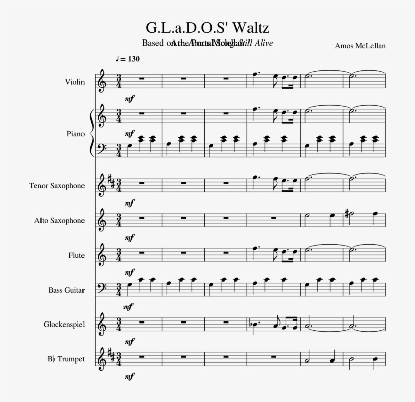 G - L - A - D - O - S' Waltz - Intervention Arcade Fire Piano Chords, transparent png #8651731