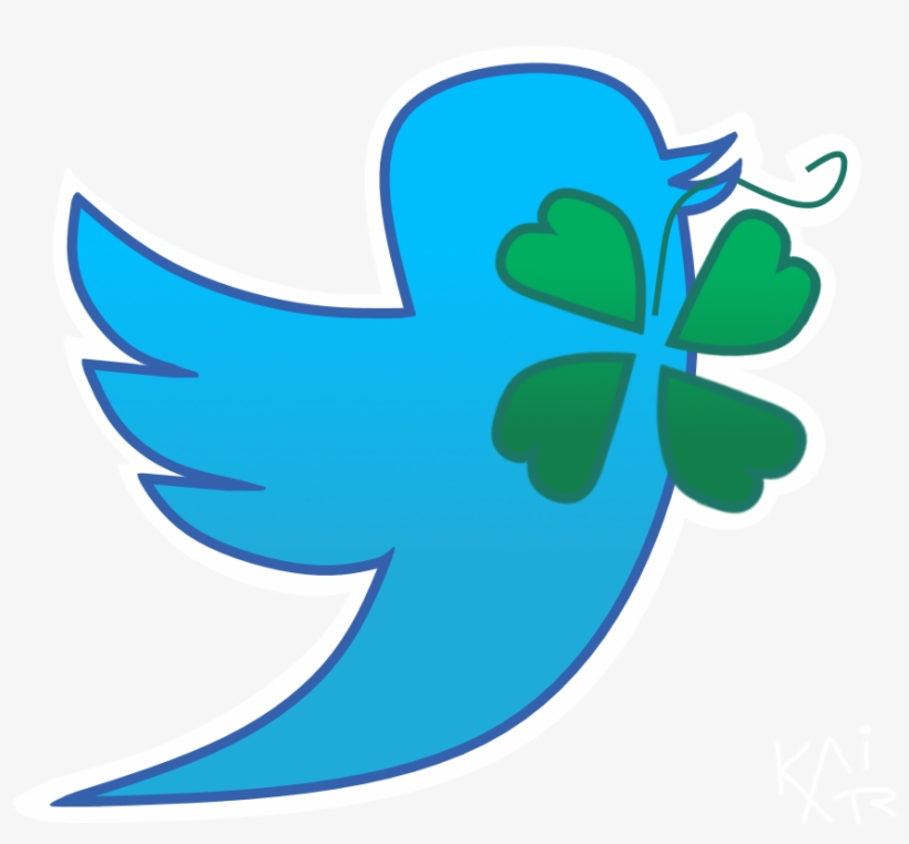 It's Basicly The Twitter Bird Holding The 4chan Clover - Emblem, transparent png #8652311
