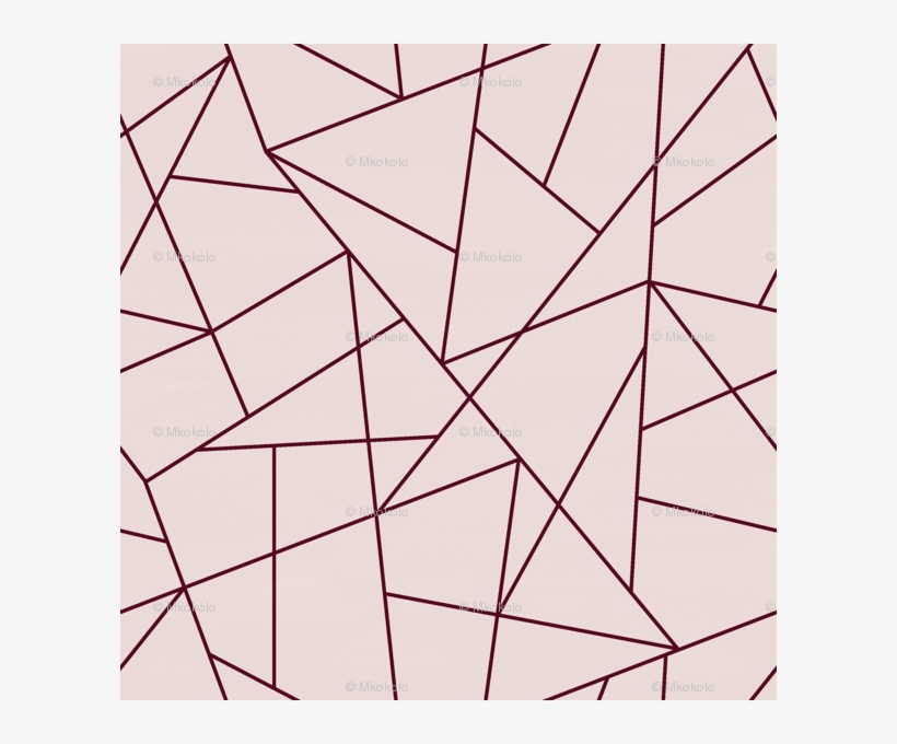 Blush And Burgundy Geometric Triangle Pattern K074 - Geometric Line Pattern Png, transparent png #8652524