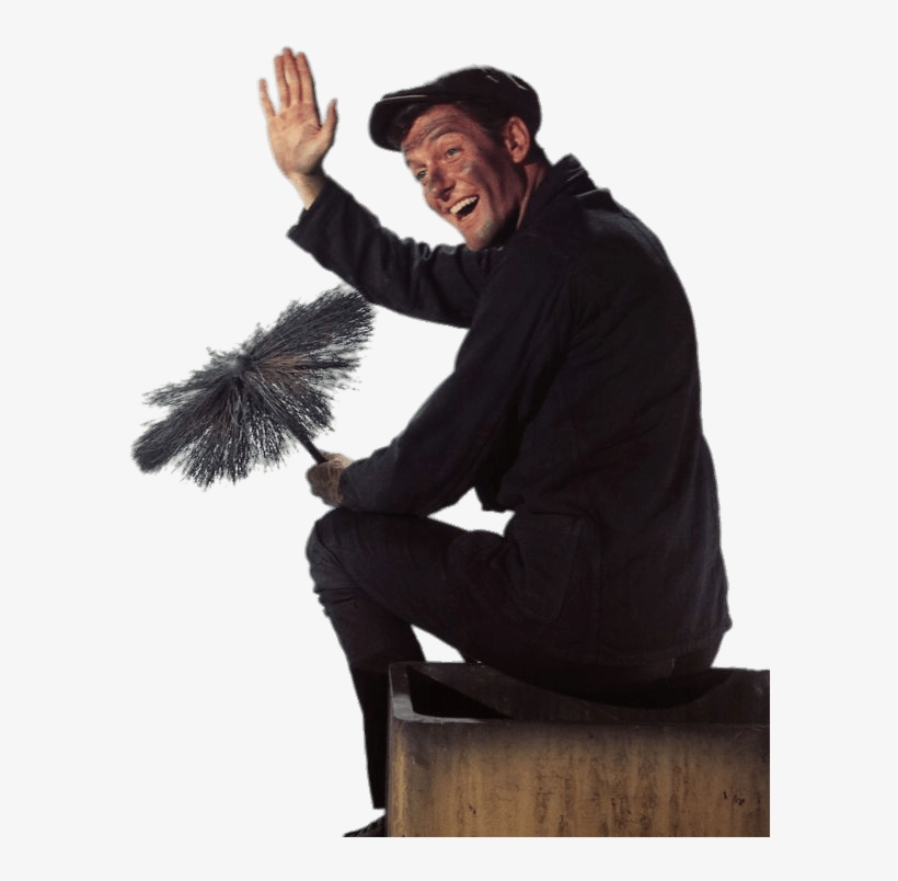 At The Movies - Dick Van Dyke Mary Poppins Chimney Sweep, transparent png #8652658