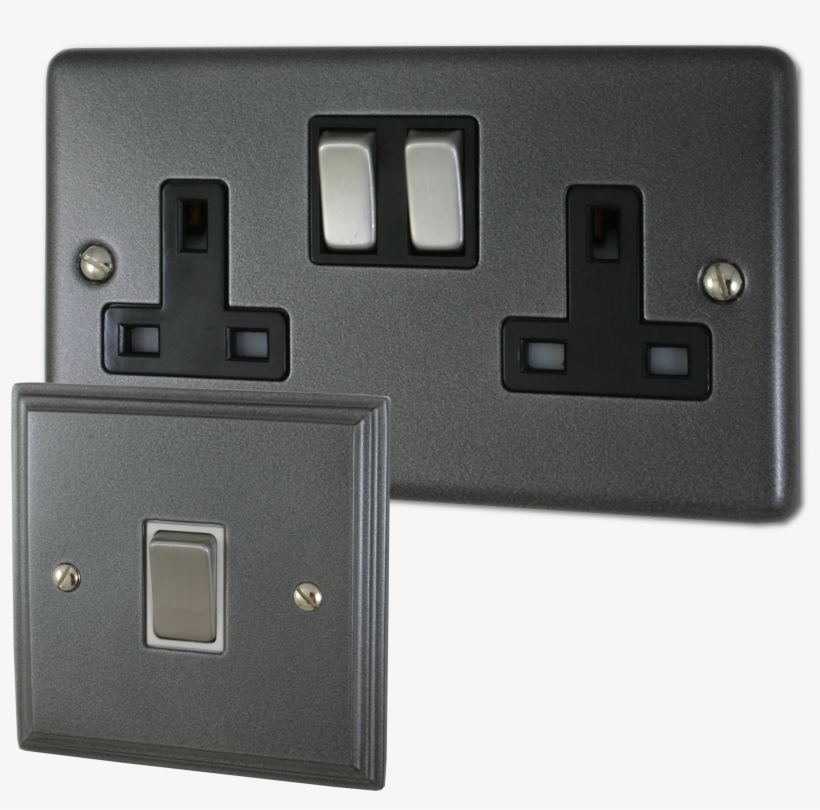 Pewter Sockets And Switches, transparent png #8652945