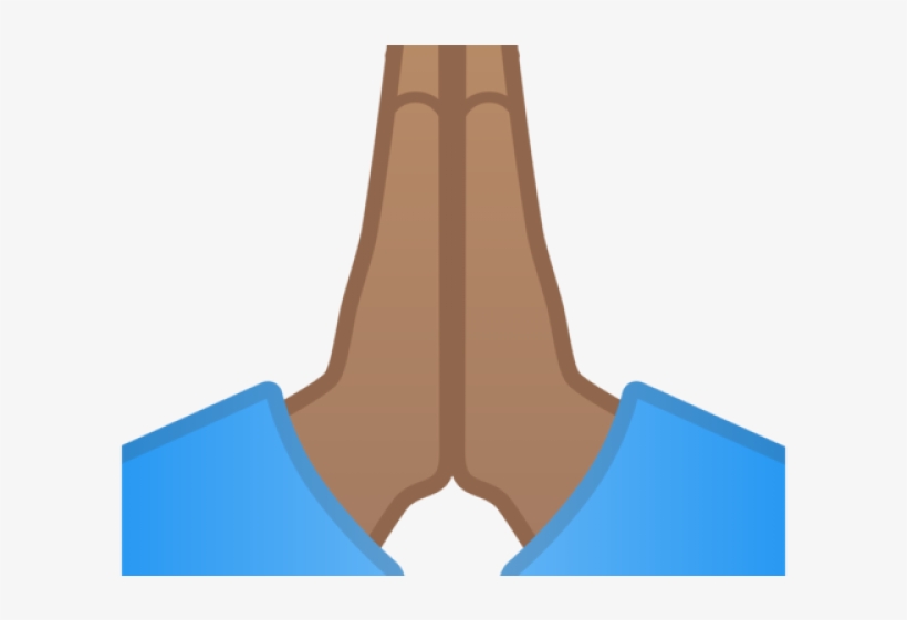 Hand Emoji Clipart Pray - Illustration, transparent png #8653204