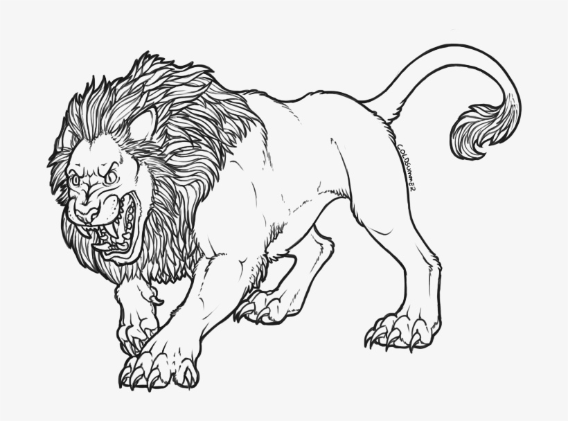 Linework Savage Lion Lioden Fadfceddcdeaadepng Dadedacbeaecepng - Line Art, transparent png #8653610