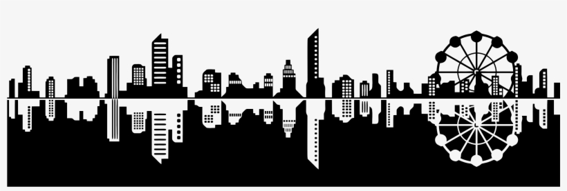 Cityscape Png Pic - Clip Art Cityscape Black And White, transparent png #8653614