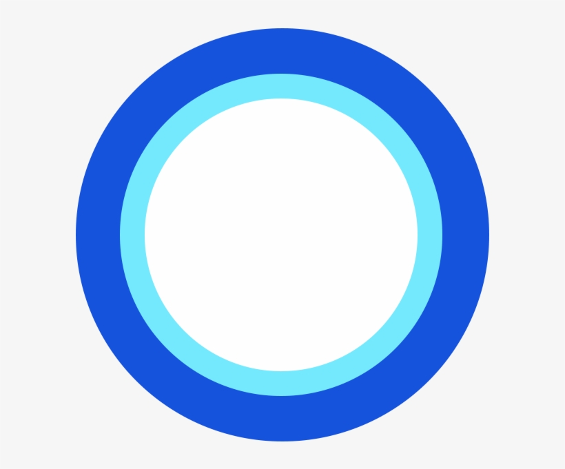 A Sneak Peek At Cortana Running On Windows 10 [video] - Black Circle, transparent png #8653656